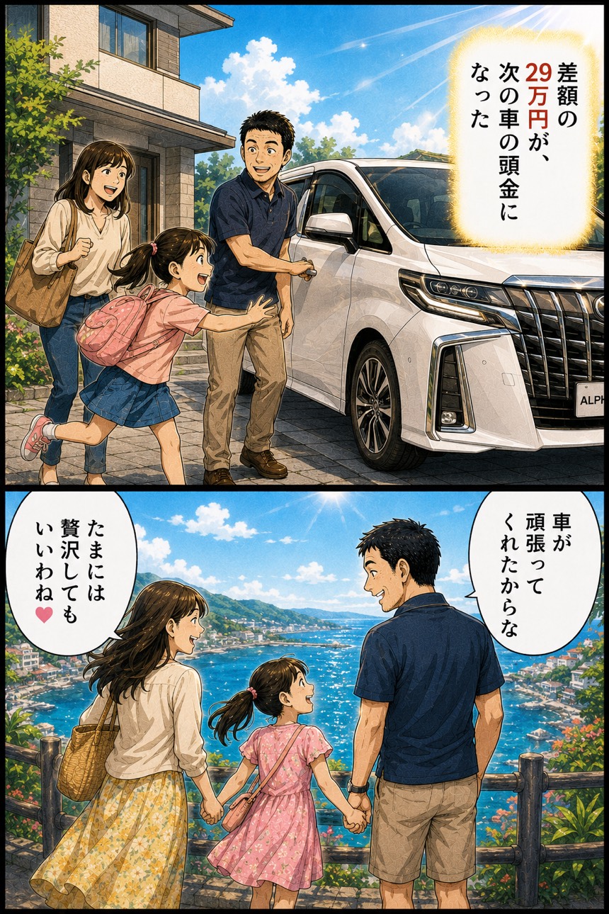 差額の29万円が家族の幸せに変わった理想の未来